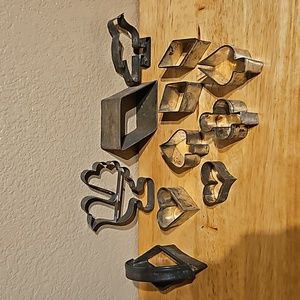 Vintage Metal Fall And Playing Card Suits cookie cutters